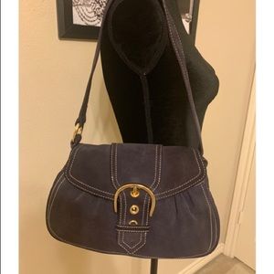 Via Spiga Eggplant Suede handbag.